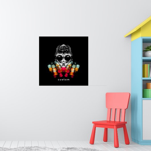 Niedlicher Fall Spider mit Dewdrop Hat Poster (Kinderzimmer 1)