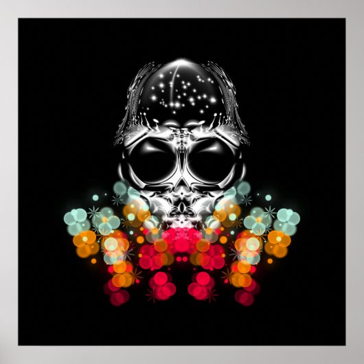 Niedlicher Fall Spider mit Dewdrop Hat Poster (Vorne)