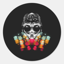 Niedlicher Fall Spider mit Dewdrop Hat Runder Aufkleber