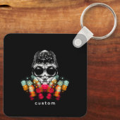 Niedlicher Fall Spider mit Dewdrop Hat Schlüsselanhänger (Rückseite)