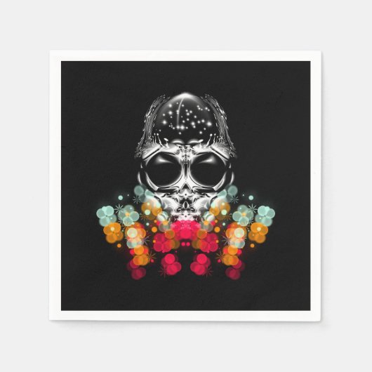 Niedlicher Fall Spider mit Dewdrop Hat Serviette (Vorderseite)