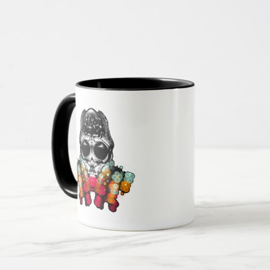 Niedlicher Fall Spider mit Dewdrop Hat Tasse (Vorderseite Links)