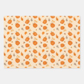 Niedlicher Fall von Truthühnern und Pumpkins Geschenkpapier Set (Vorderseite 2)