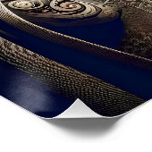 Niedlicher Fantasieassistent Trumpet Forest Poster (Ecke)