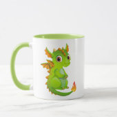 Niedlicher Fantasiedrache Tasse (Links)