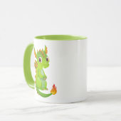 Niedlicher Fantasiedrache Tasse (Vorderseite Links)