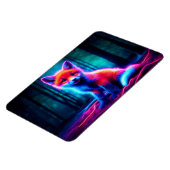 Niedlicher Fantasiefuchs mit biolumineszenter Aura Magnet (Linke Seite)