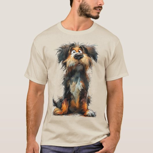 Niedlicher fantastischer Hund T-Shirt (Vorderseite)