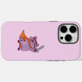Niedlicher Fantasy-Waschbärkrieger mit Schwert und Case-Mate iPhone Hülle (Rückseite (Horizontal))