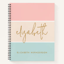 Niedlicher Farbblock Pastellfarben Rosa Gelber Str