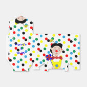 Niedlicher, farbenfroher Cartoon Circus Clown Geschenkschachtel (Ungefaltet)