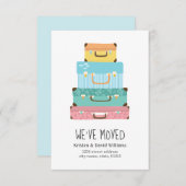 Niedlicher, farbenfroher Koffer Wir haben uns bewe Ankündigung (Vorne/Hinten)