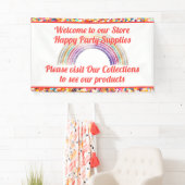 Niedlicher, farbenfroher Rainbow fügt Ihren Text h Banner (Insitu)