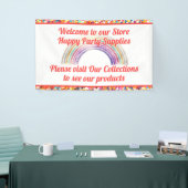 Niedlicher, farbenfroher Rainbow fügt Ihren Text h Banner (Messeveranstaltung)