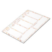 Niedlicher Farbenfroher Regenbogen Abstrakten Woch Notizblock (angewinkelt)