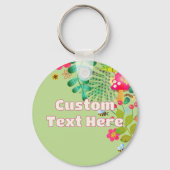 Niedlicher, farbenfroher und heller bezauberter Wa Schlüsselanhänger (Rückseite)