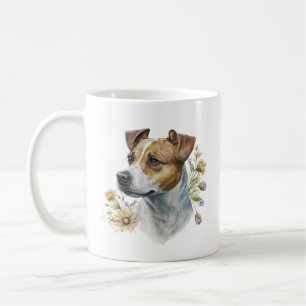 Niedlicher farbenfroher Wasserfarbenfloraler Jack Kaffeetasse