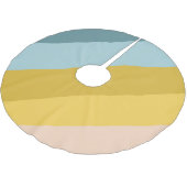 Niedlicher Farbgeblasener Streifen - Farbblock in Polyester Weihnachtsbaumdecke (Schrägansicht)