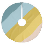 Niedlicher Farbgeblasener Streifen - Farbblock in Polyester Weihnachtsbaumdecke (Vorderseite)