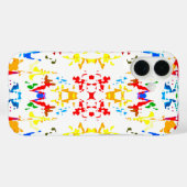 Niedlicher, farbiger abstrakter Spritzer Case-Mate iPhone Hülle (Rückseite (Horizontal))
