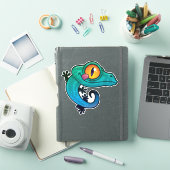 Niedlicher farbiger Cartoon Gecko Aufkleber (iPad Hülle)