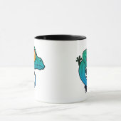 Niedlicher farbiger Cartoon Gecko Tasse (Zentrum)