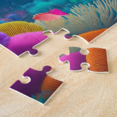 Niedlicher, farbiger Fisch Puzzle (Seite)