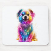 Niedlicher farbiger Hund Mousepad (Vorne)
