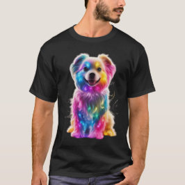 Niedlicher farbiger Hund T-Shirt