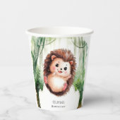 Niedlicher farbiger Igel Geburtstag Pappbecher (Vorderseite)