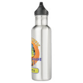 Niedlicher farbiger Kawaii Gecko Name der benutzer Edelstahlflasche (Rechts)