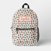 Niedlicher, farbiger Ladybugs Personalisierter Ruc Bedruckter Rucksack (Vorderseite)