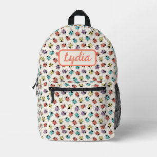 Niedlicher, farbiger Ladybugs Personalisierter Ruc Bedruckter Rucksack