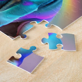 Niedlicher farbiger Mops Puzzle (Seite)