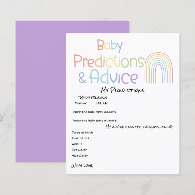 Niedlicher farbiger Rainbow Baby Showroom Flyer (Vorne/Hinten)