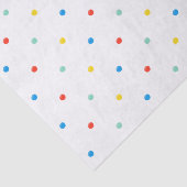 Niedlicher farbiger Regenbogen Polka Dot Confetti Seidenpapier (Ausschnitt)