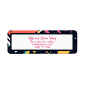 Niedlicher, farbiger Retro-80er-Abschluss (Vorne)