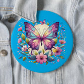 Niedlicher, farbiger Schmetterling Button (Beispiel)
