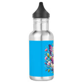 Niedlicher, farbiger Schmetterling Edelstahlflasche (Links)