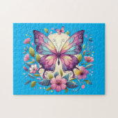 Niedlicher, farbiger Schmetterling Puzzle (Horizontal)