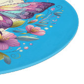 Niedlicher, farbiger Schmetterling Schneidebrett (Ecke)