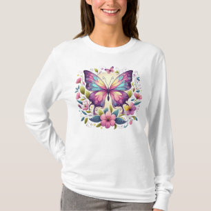 Niedlicher, farbiger Schmetterling T-Shirt