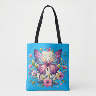 Niedlicher, farbiger Schmetterling Tasche