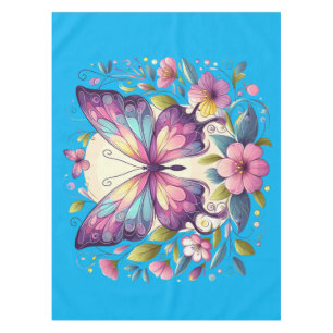 Niedlicher, farbiger Schmetterling Tischdecke