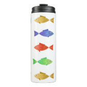 Niedlicher, farbiger Seefisch Thermosbecher (Vorderseite)