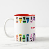 Niedlicher Farbraupen Zweifarbige Tasse (Links)