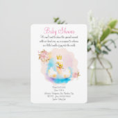 Niedlicher Farbschwan Save The Date (Stehend Vorderseite)