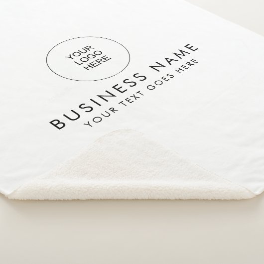 Niedlicher Farbtext für Ihr Firmenlogo Sherpadecke (3/4)