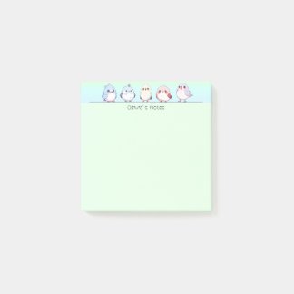 Niedlicher Farbverlauf der Vögel Personalisierter  Post-it Klebezettel