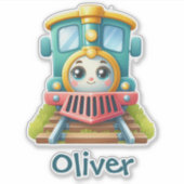 Niedlicher Farbzug Aufkleber (Vorderseite)